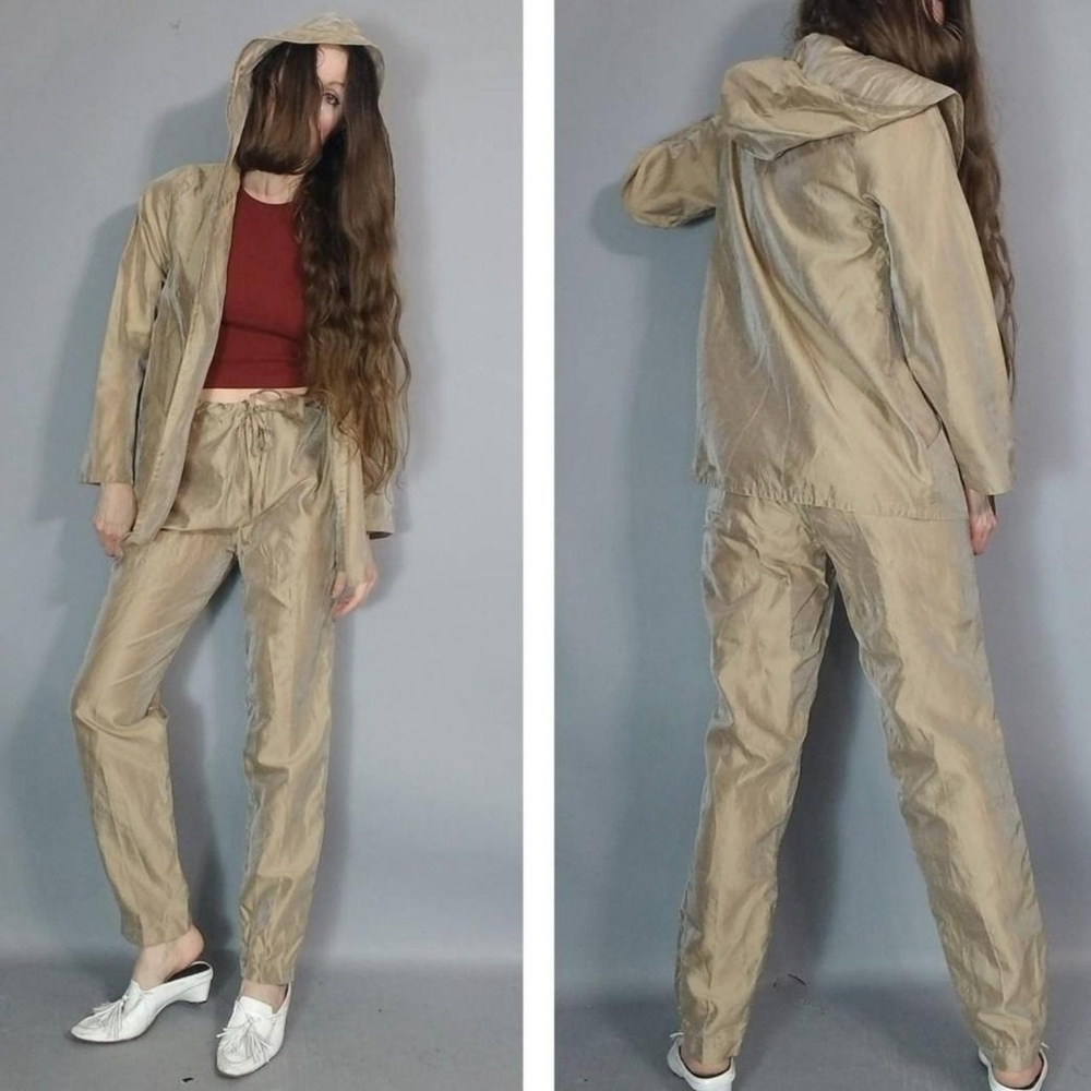🎈Sale! Vintage 90s Lightweight Hooded Jacket And Pant Set